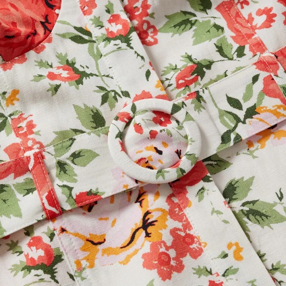 Mango Flower Short Jumpsuit 🌹 • Size Small - Picture 9 of 11